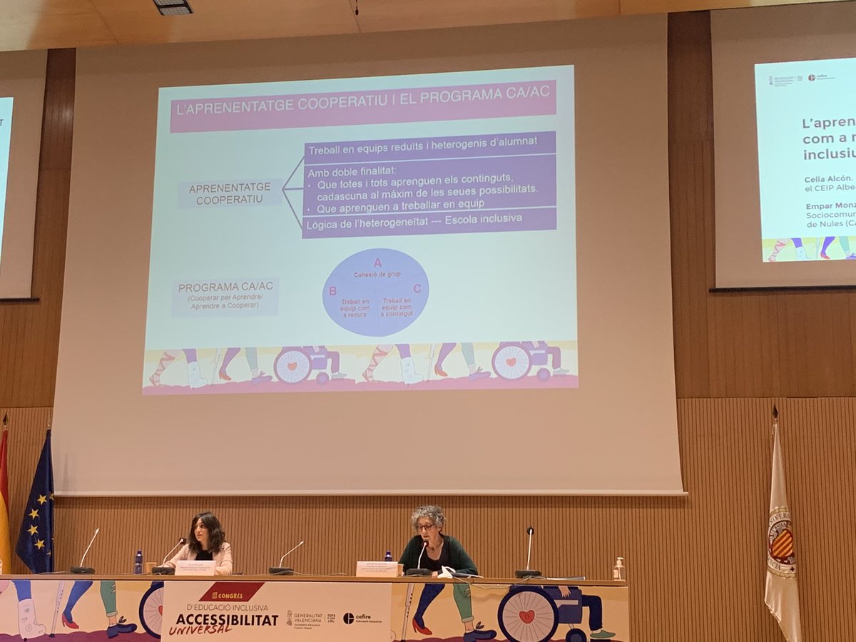 JuanFReina's tweet photo. El IES Gilabert de Centelles de Nules muestra cómo a través de la implantación aprendizaje cooperativo nos aseguramos avanzar en la #inclusión. Un camino que el IES Severo Ochoa ya recorrió con resultados positivos. #IIICongresInclusiva https://t.co/19xEbRlBRb