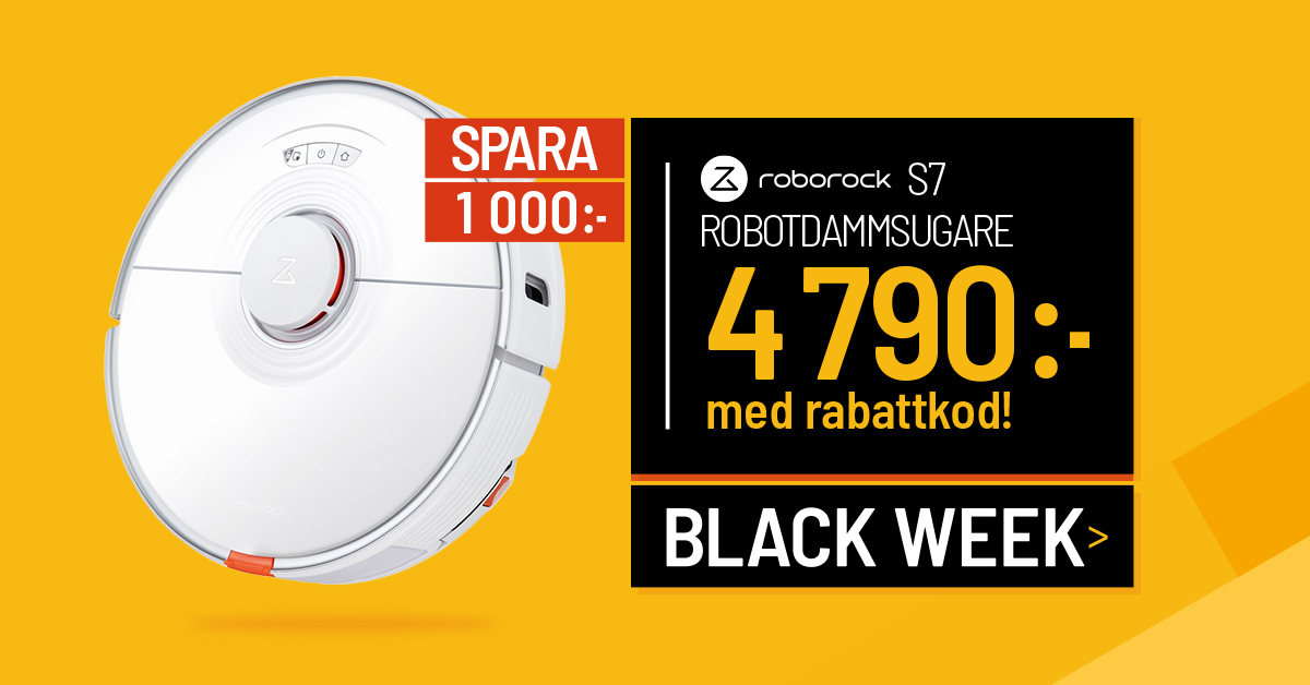 Behöver du hjälp att städa hemma? Just nu har vi Roborock S7 till specialpris, passa på! 🧹 fb.st/pgppsr