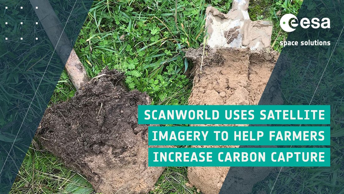 ESA Space Solutions (@space4europe) on Twitter photo 🇧🇪 A Belgian start-up, supported by <a href="/ESA/">European Space Agency</a> Space Solutions, is researching ways to use satellite imagery to help increase #CarbonCapture.
<a href="/ScanWorld2/">ScanWorld</a> aims to speed up the soil sampling process, increase efficiency & reduce the costs of #CarbonFarming.
business.esa.int/news/carbon-fa… 🇧🇪 A Belgian start-up, supported by <a href="/ESA/">European Space Agency</a> Space Solutions, is researching ways to use satellite imagery to help increase #CarbonCapture.
<a href="/ScanWorld2/">ScanWorld</a> aims to speed up the soil sampling process, increase efficiency & reduce the costs of #CarbonFarming.
business.esa.int/news/carbon-fa…