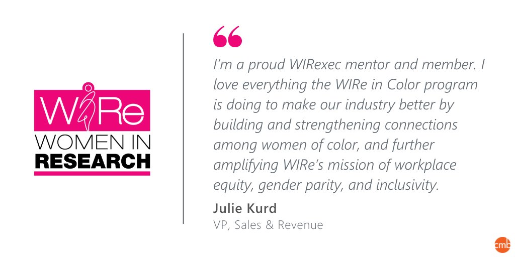 We're proud to support @WomenInResearch's WIRe In Color—a program raising the visibility of women of color in and outside of the #mrx industry, and progressing the conversation of workplace inclusion. Support WIRe: https://t.co/cK7A65f4F0 #CMBCares @ITAGroup https://t.co/giyvD69Mg0