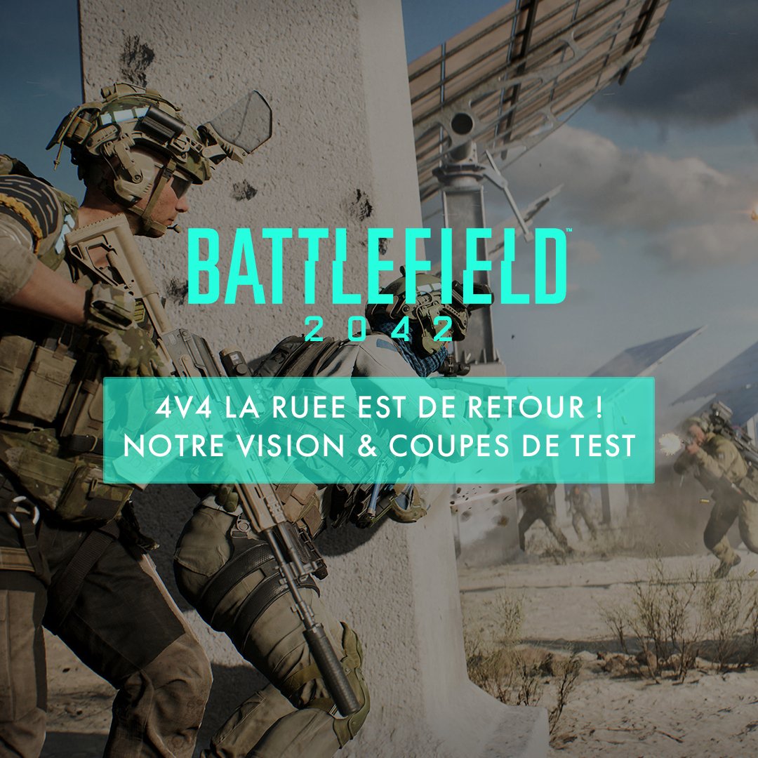 Nous sommes de retour... et la ruée 4v4 aussi !

Découvrez tous les détails du mode sur lequel nous avons travaillé, y compris la version 1.0 de nos premières règles, et inscrivez-vous à nos coupes de test pour toutes les plateformes !

Plus d'information:
esport-battlefield.com/4v4-rush-is-ba…