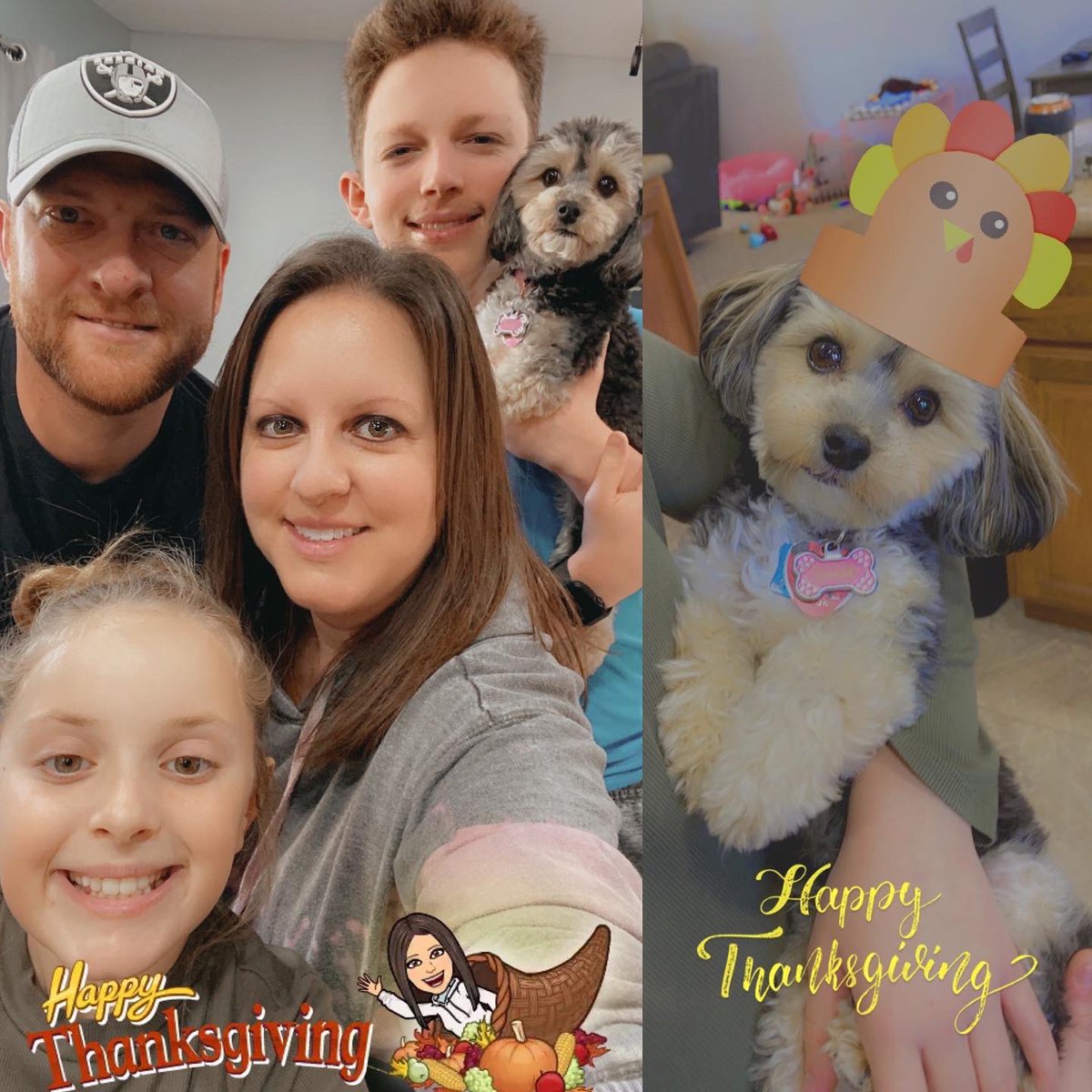 tonyaoswald's tweet photo. 🦃🍁Happy Thanksgiving from our family to yours!!  We made a little feast for just us yesterday and then Saturday we will go to my Mom’s to celebrate!🍁🦃 #Thanksgiving2021 https://t.co/Och4bSbOtW