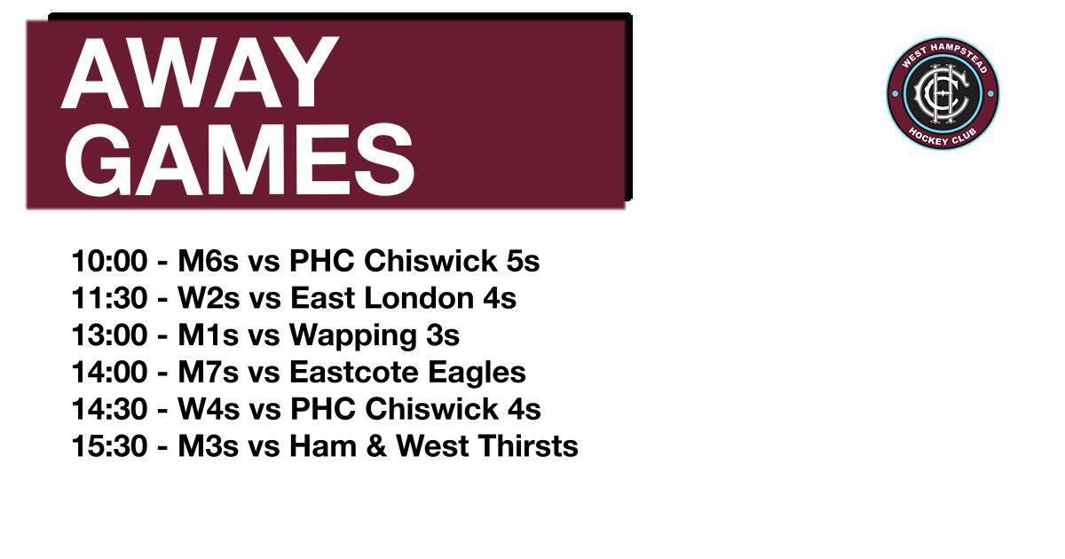 Home and away games for tomorrow! 🏑🏑💕💕 Come to BX (and other locations) to support your favourite club 🤩🤩