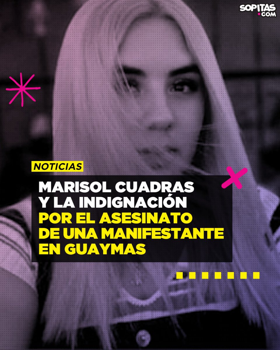 sopitas's tweet photo. 👉“A quienes se indignan por paredes y pintas, cuéntenles lo que pasó hoy en Guaymas, mientras mujeres salían a protestar exigiendo alto a la violencia feminicida, las balearon. Justicia para Marisol Cuadras. Solidaridad con Feministas del Mar”.

👉  https://t.co/P59VWWWFDO https://t.co/sZhbcUjqKz