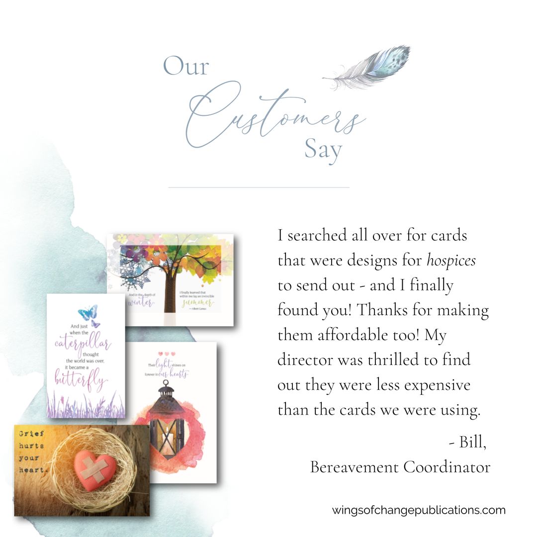 Cards made specifically for hospice bereavement coordinators to send out? Yes, please! bit.ly/3DrdYT7

#hospicc #hospicebereavement #bereavement #grief #griefandloss #griefcards