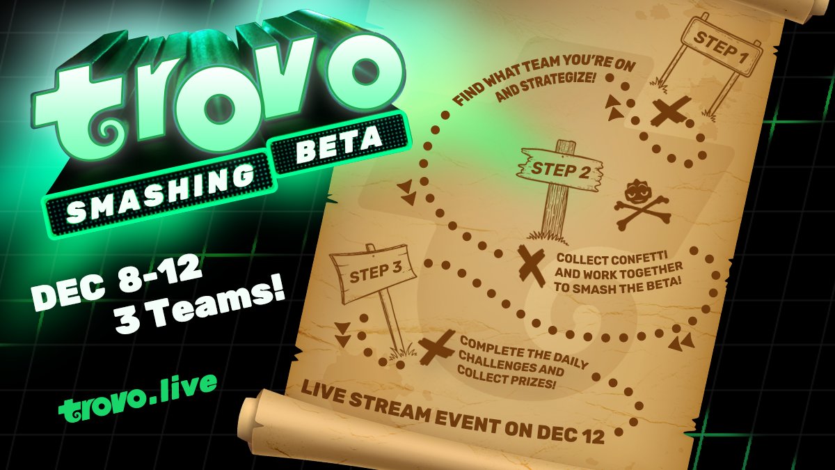 Well, the cat is officially out of the bag, Trovo will be coming out of Beta on December 12th! 

We need your help in "Smashing" the Beta tag! Check out our Smash the Beta Challenge so you can win prizes and take part in this momentous occasion: cdn.trovo.live/page/events.ht…