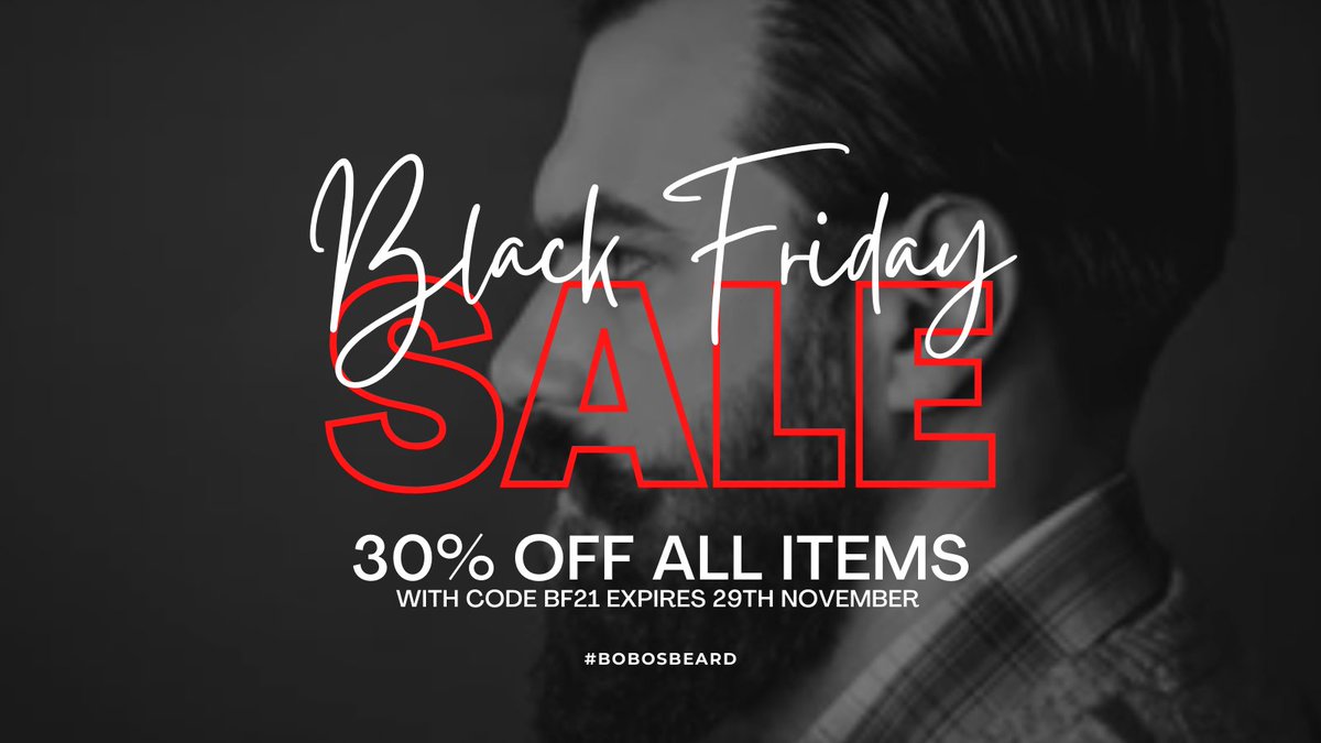 We are back! 🔥

Thanks to everyone for your messages!

Celebrating our relaunch with 30% off everything!

Lots more coming soon in 2022, but it's good to be back!

New Shop 👉 bobosbeardcompany.co.uk

#bobosbeard #beardedmen #BlackFridayDeals #blackfridaysale #giftsforhim