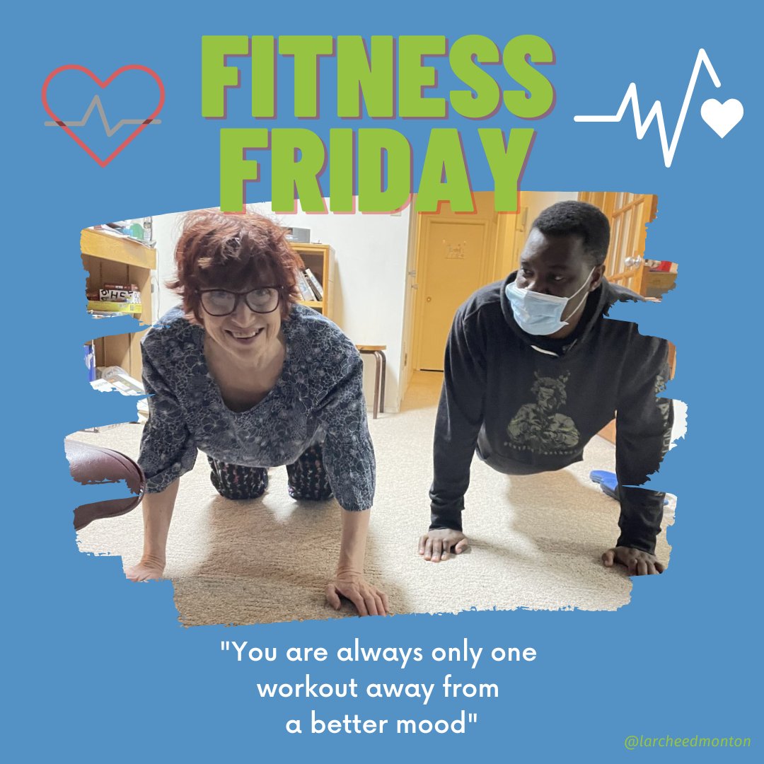 larcheedmonton's tweet photo. 🤸‍♀️Shalom House says 'Get Happy' with some fitness today!
If you are happy &amp; you know it--hit the Like button💚
#FitnessFriday #HappyFriday #GetHappy https://t.co/v1CgsrmdL0
