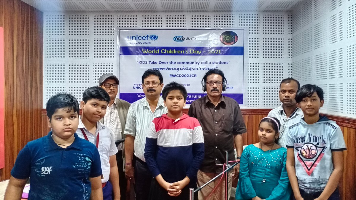 908fm's tweet photo. #RadioSmile organised awareness programme on #worldchildrensday2021 supported by 
@UNICEF Collaborate  with #@CRAO where children play role as RJ &amp; discuss with panelists regarding their issues during #COVID19 pandemic &amp; #school reopening. 
@UNICEFIndia @CommunityRadio https://t.co/5GTRAb3Iqw