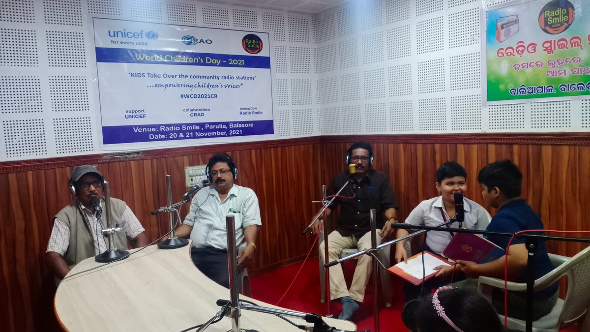 908fm's tweet photo. #RadioSmile organised awareness programme on #worldchildrensday2021 supported by 
@UNICEF Collaborate  with #@CRAO where children play role as RJ &amp; discuss with panelists regarding their issues during #COVID19 pandemic &amp; #school reopening. 
@UNICEFIndia @CommunityRadio https://t.co/5GTRAb3Iqw