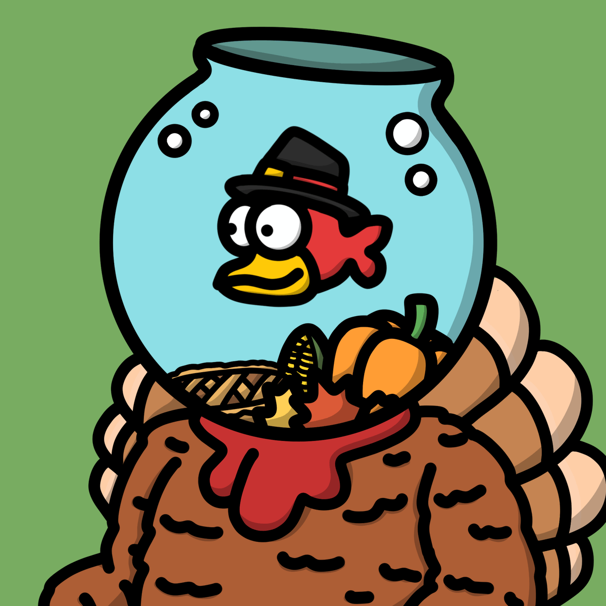 FishbowlHeads's tweet photo. Happy Thanksgiving Fishes!! 🦃🐟 https://t.co/H5UXeenRbz