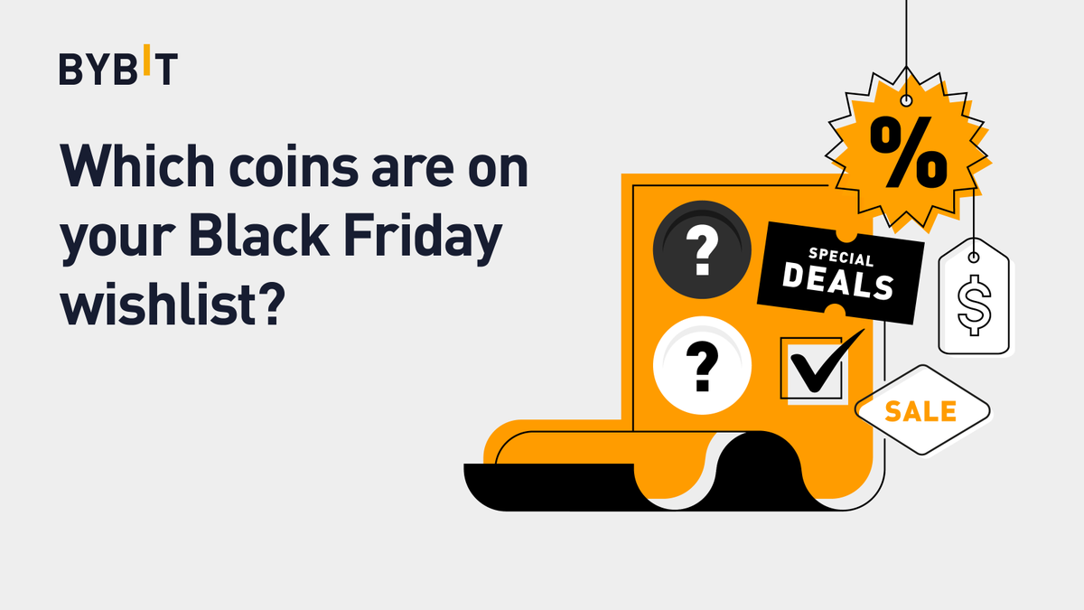 Bybit_Official's tweet photo. Are you #BTFD? 

This #BlackFriday, stand to be one of three lucky winners who will get $100 in USDT bonus.

To Win:
🎁 Comment your fave token
🎁 RT this tweet with #BybitBlackFriday
🎁 Tag 3 friends

*Winners require a Bybit UID https://t.co/bAeUKrIHNZ