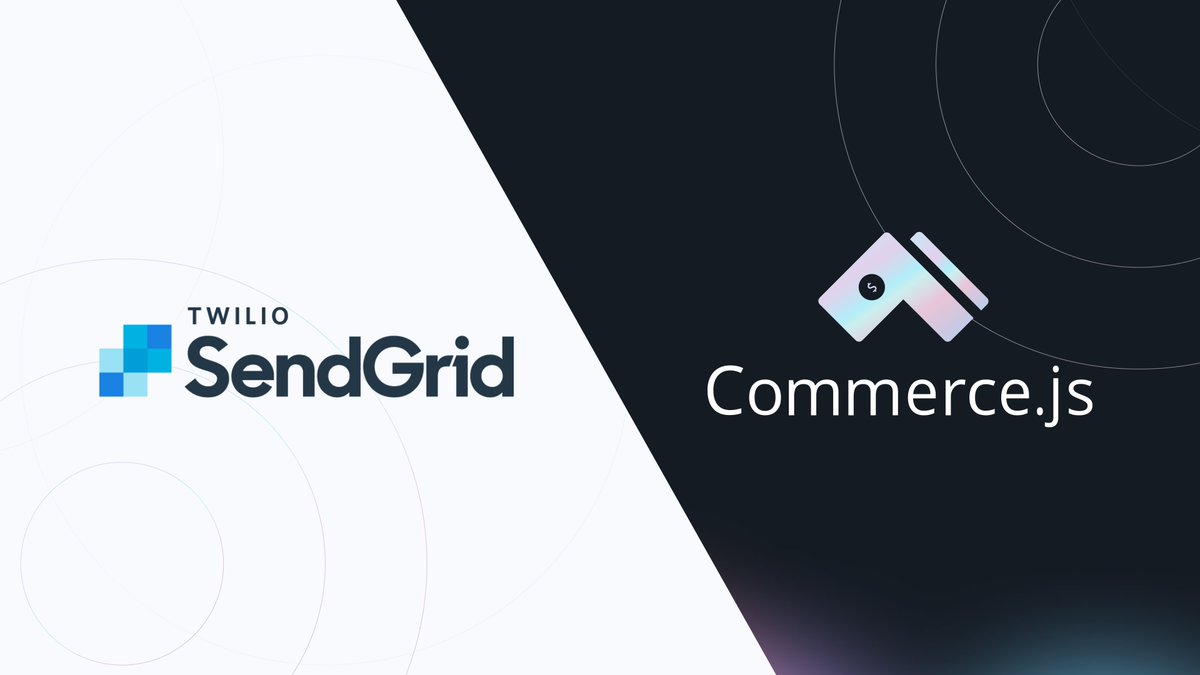 Create and send customized, on brand emails with our <a href="/SendGrid/">۟</a> integration.

commercejs.com/integrations#c…