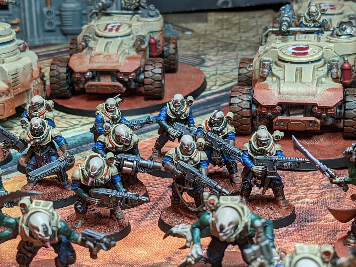 TrawlingC's tweet photo. "Once again, I salute my Outrider Jackals, I salute my half-life Acoyltes, who will ride with me eternal with the Great Leviathan!Β WE ARE YOUR REDEEMERS!Β It is by our hand we will rise from the ashes of this world"
#warhammercommunity #warhammer40k #genestealercults #funandfluff https://t.co/bbqVTAYMRe