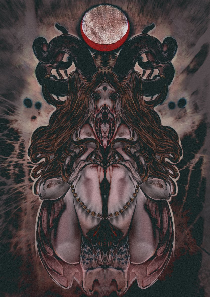 ewolvie's tweet photo. Eyes of the Woods
#fairy #fantasyart #horrorart #darkaesthetic #procreate #ipaddrawing #surrealart https://t.co/fGV44Ursle