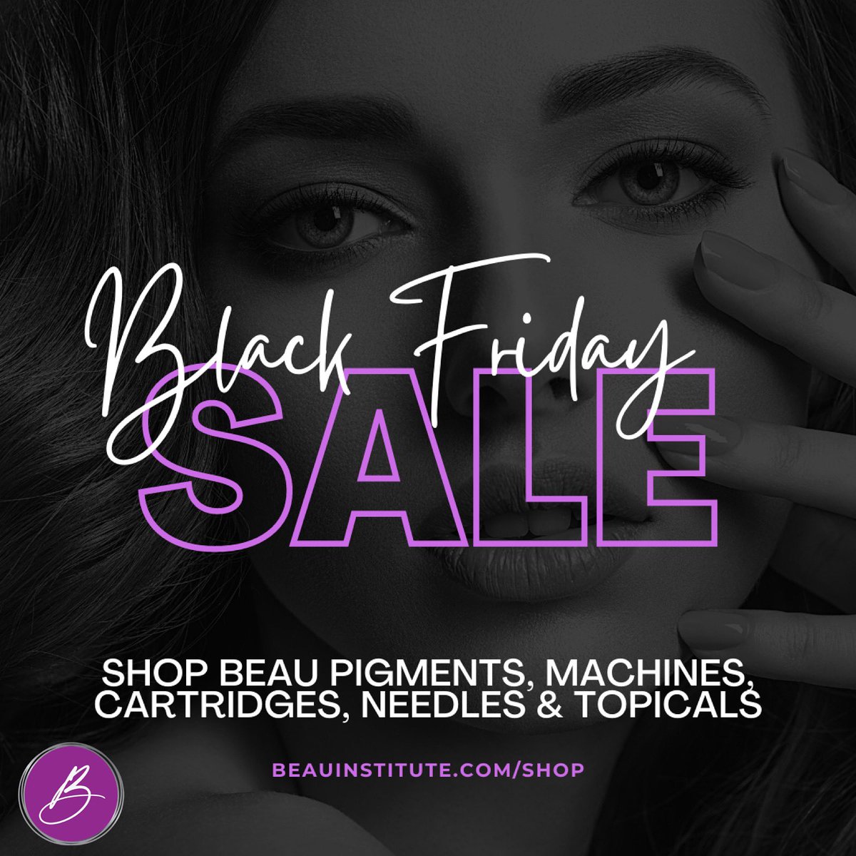BLACK FRIDAY SALE. We are celebrating our biggest sale of the year at Beau Institute!🛍

Beau pigments- ($20),Bellar machines-(10% off),Topicals- (20% off), Tina Davies microblade &amp; needle cartridges-(25% off),Nouveau Contour Machines-(10% off). beauinstitute.com/shop/ #pmuartist
