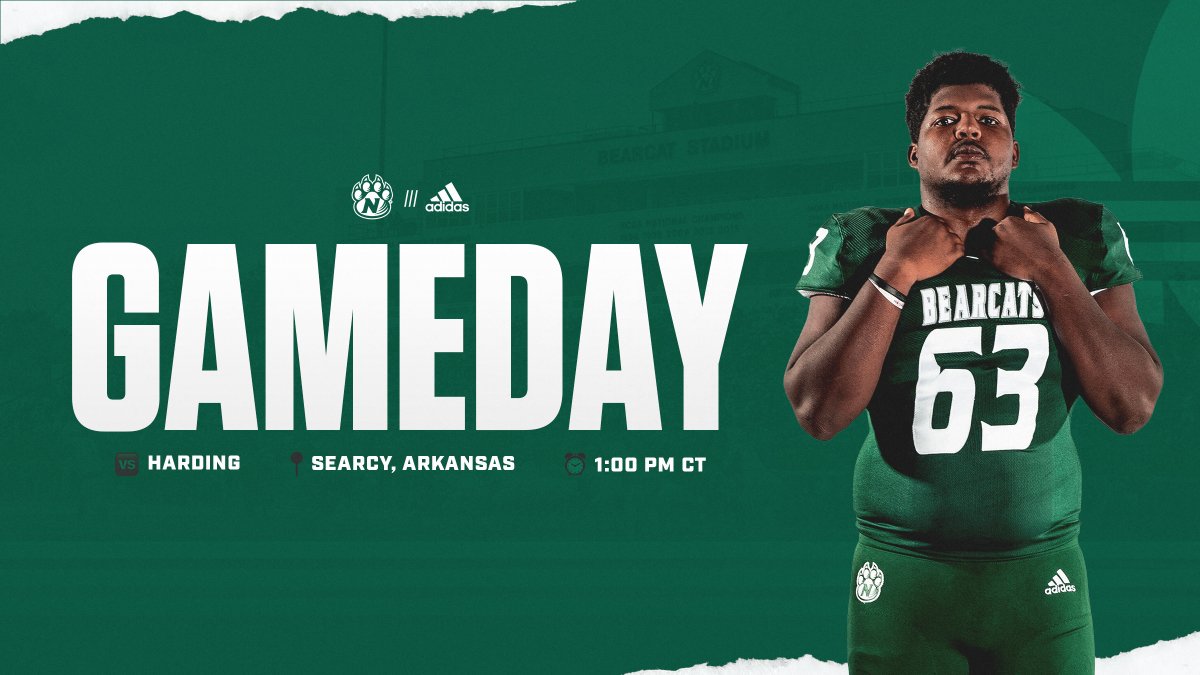 NWBearcat_FB's tweet photo. Round 2 🔜

🆚Harding
📍 : First Security Stadium | Searcy, AR
⏰ : 1 p.m. 
🖥 : https://t.co/naLWiC9etA
📻 : https://t.co/ph8nBeOkVP
📊 : https://t.co/NSJoSFS41K
🎟 : https://t.co/0lBmKndFUb https://t.co/XaAlwPyziI