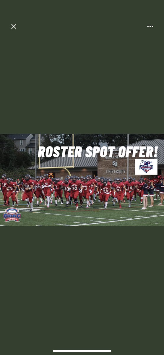 I am blessed and homered to say I have received my second official offer to play at the next level from Shenandoah University💙❤️💙❤️thank you <a href="/56ways/">KalvinOliver</a> and <a href="/SUHornets/">Shenandoah Hornets</a> for this opportunity #DEFEND💪🏽