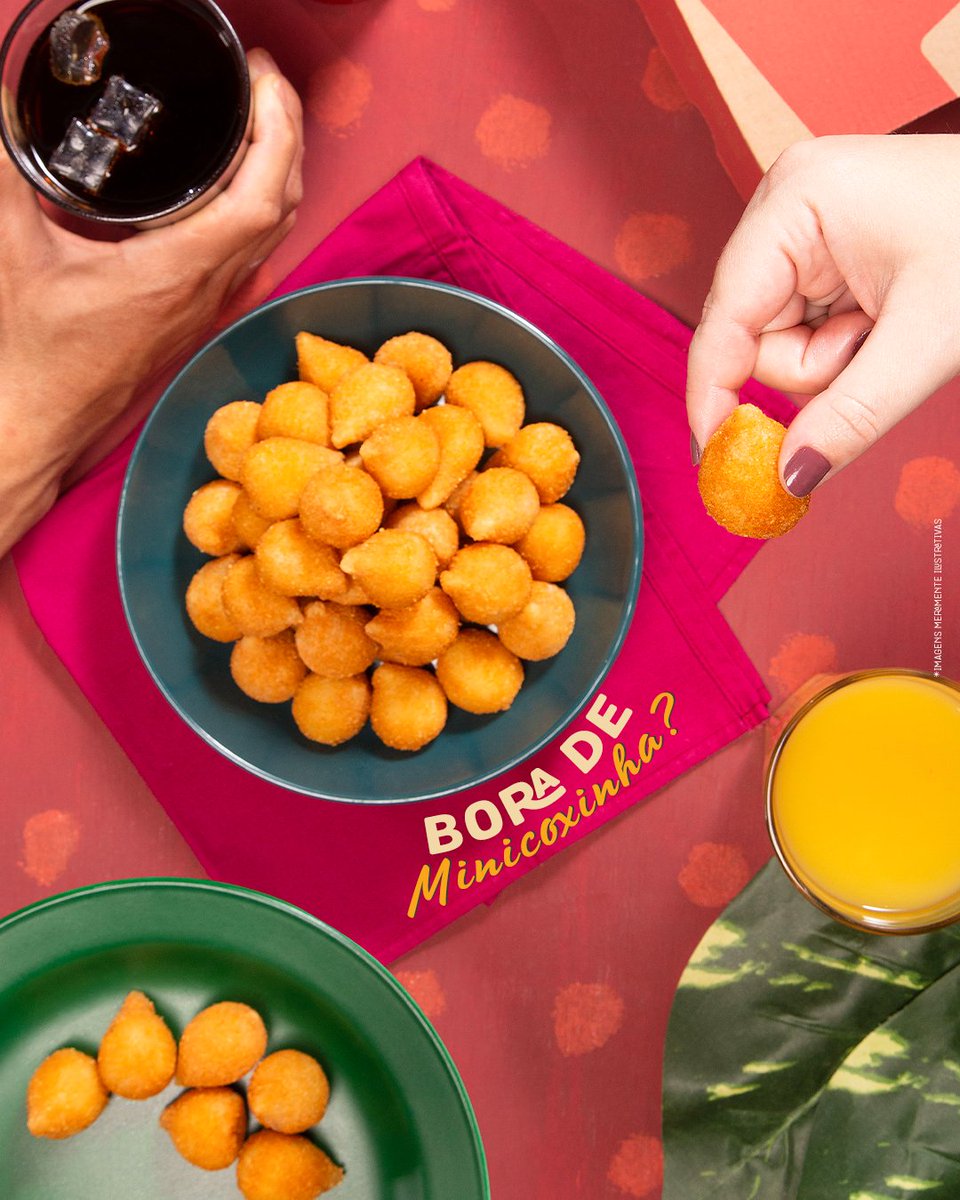 A mesa fica muito mais bonita com vááárias Minicoxinhas pra todo mundo se deliciar 😋 Então vem aproveitar nossas ofertas imperdíveis no App Ragazzo, no drive ou no restaurante, que tem Minicoxinha pra todo mundo 👯👯👯