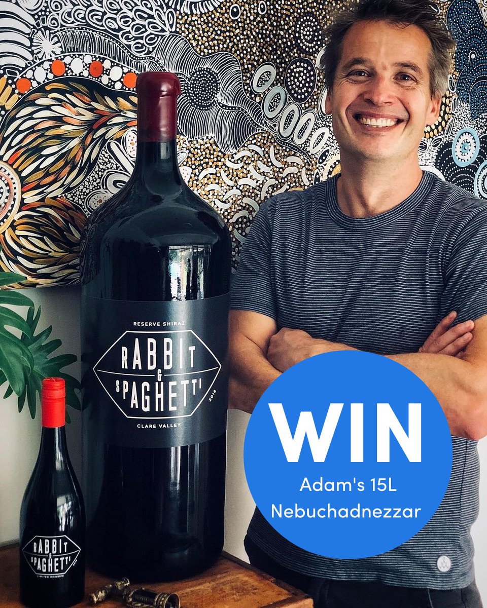 NakedWines's tweet photo. Do you want to win a humongous 15L Nebuchadnezzar (what?) of Aussie Reserve Shiraz? 👀🍷

To celebrate his 20th anniversary as a winemaker, Adam Barton is giving away 20-bottles-worth of his Reserve Shiraz - in one giant Nebuchadnezzar 😲🙌 https://t.co/eamGoWQPy4