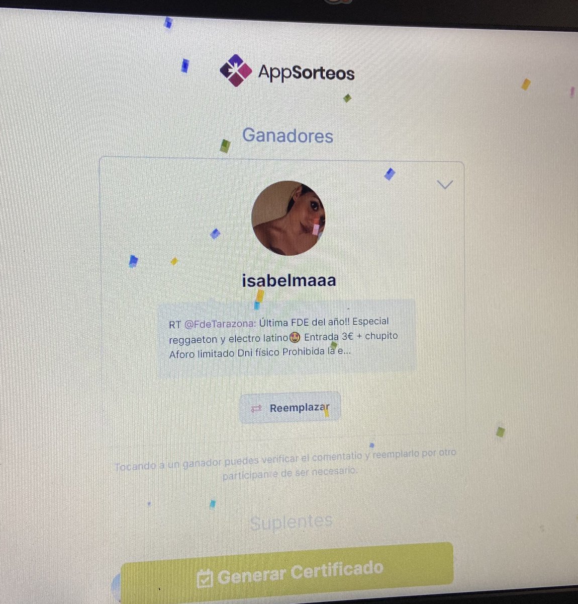 Muchísimas felicidades <a href="/isabelmaaa/">Isabel María</a> !!!
Te esperamos esta noche🔥🥳🥳