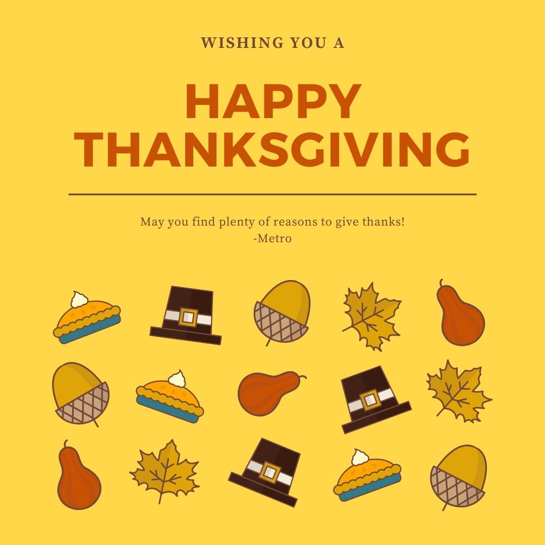 MetroPayTech's tweet photo. We are so thankful to have such wonderful merchants. Happy Thanksgiving! https://t.co/XpRwrG7YzI