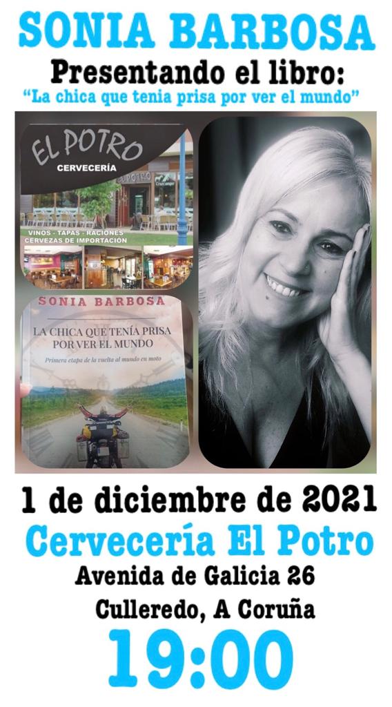 Próximo 1 de diciembre , presentación de mi último libro en La Coruña, en la Cervecería El Potro, Avda Galicia ,26Culleredo.Nos vemos!