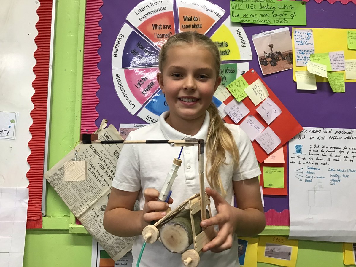 hsmith230190's tweet photo. Had a lovely chat with a Year 5 pupil who loved learning about pneumatics that much, she had a go at home too and created this magnificent masterpiece of a machine! @RowParkAcademy @MissRDodd #embraceinnovation #spaceinfinity https://t.co/PS1y7mSYcP