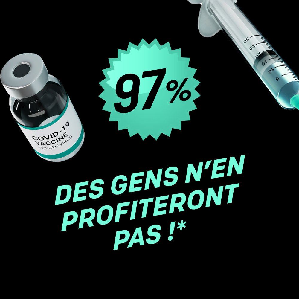 marinegapihan's tweet photo. C'est le #BlackFriday ! @ONE_Fr vous donne accès à un produit exclusif, réservé aux pays riches* : le vaccin #COVID19 💉
*97% de la population des pays pauvres n'y a pas accès. Signez la pétition pour lutter contre cette inégalité ➡️ https://t.co/otWLd7ej56 #VaccinezLeMonde https://t.co/71Qa2iHuyy