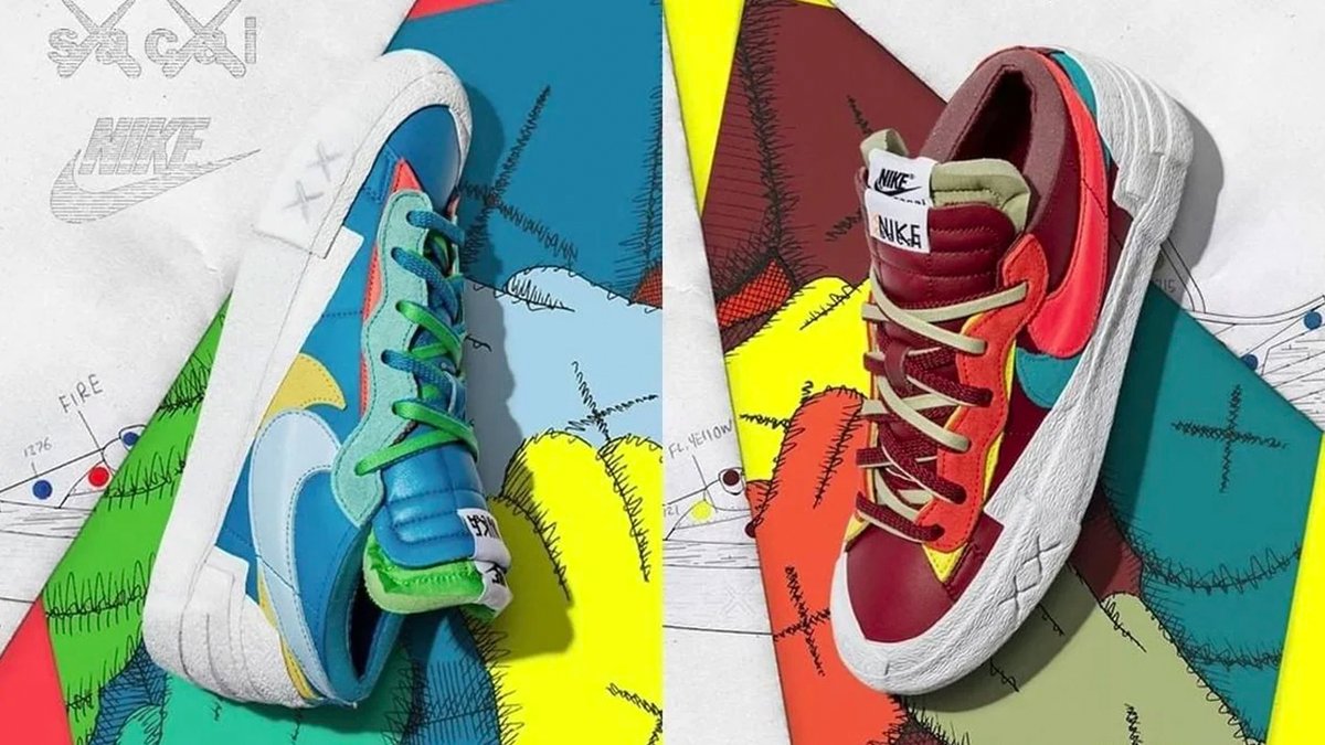 thesolesupplier's tweet photo. Don't miss the KAWS x sacai x Nike Blazer Low! ✖️✖️

https://t.co/LPAf6ppoPn https://t.co/02hig566UT