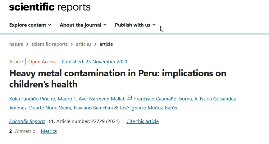 SourceInt's tweet photo. 💥Our investigations about the mining city of Cerro de Pasco in Peru is now on the Scientific Reports Journal
🧐Read the full article: https://t.co/f7t6rgZrly
#scientificreportsjournal #naturejournal #cerrodepasco #miningpollution #humarights #justice https://t.co/uAe2pxEzVd