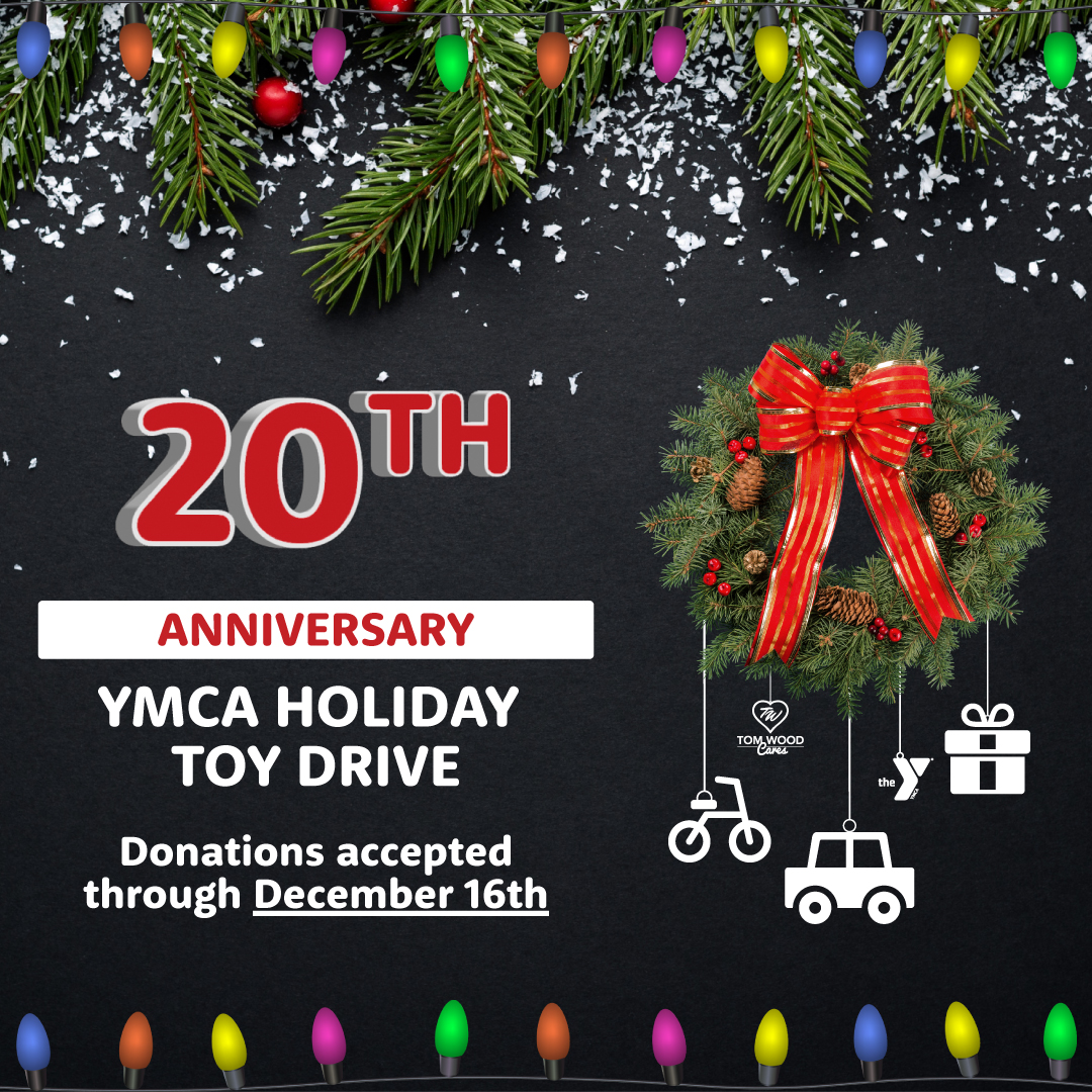 Out shopping today? Please drop off a new, unwrapped toy that children ages 0-14 would enjoy at any Tom Wood location. Help us support over 3,000 underserved children in Indy.