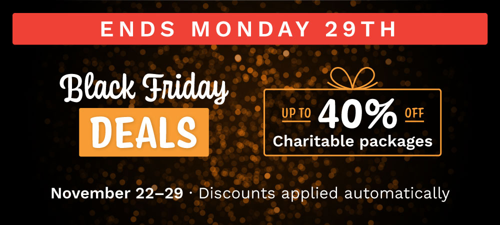 Get up to 40% off with Charitable's Black Friday sale! Deals end on Monday at midnight UTC time. 

wpcharitable.com/pricing/?utm_s…
