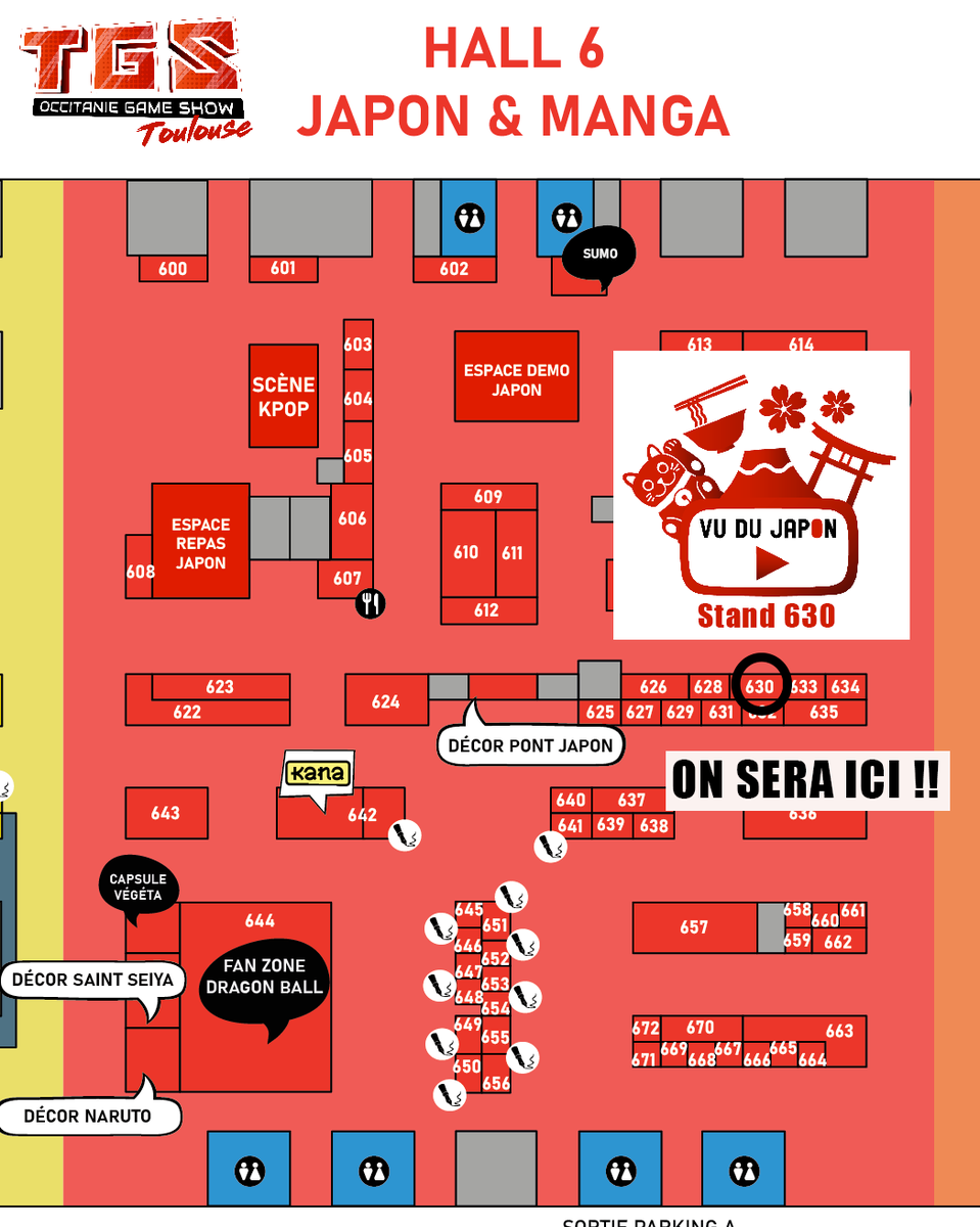 Ce week-end, si vous cherchez notre stand au TGS Toulouse <a href="/TGSevenements/">🌟TGS Événements - Les salons POP CULTURE 🌟</a>, on sera dans le hall 6 au stand 630. Hâte de vous y rencontrer !