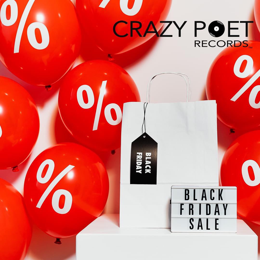 BLACK FRIDAY SALE!

Today only, get 15% off all orders from the Crazy Poet Online Store (crazypoet.com/store) with code BLACKFRIDAY

Thanks for supporting independent music!