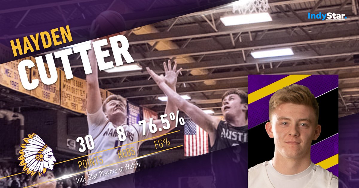 scsd2athletics's tweet image. Congratulations to Hayden Cutter on being named to the Indy Star Top Seniors to watch! He backed that up with 30 points and 8 rebounds on 76.5% shooting from the field in the teams opener v. Austin. cutt.ly/oTBZSNQ