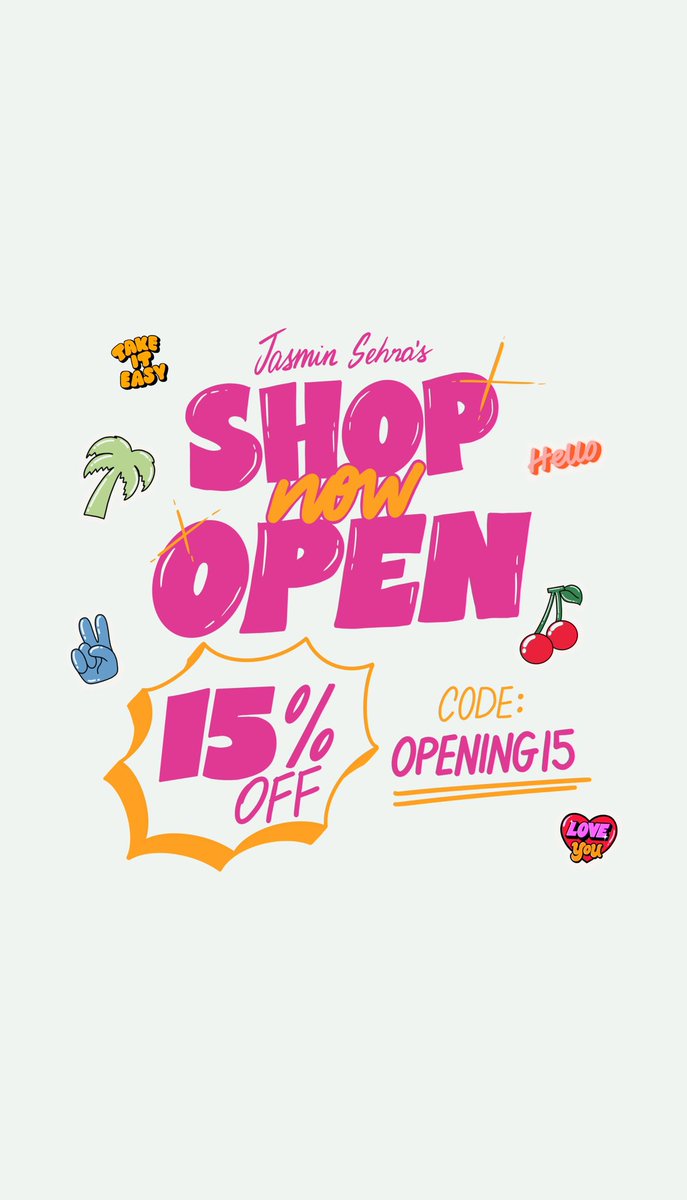 jasminsehra's tweet photo. My online shop is now open and I got some dope goodies available! Use code OPENING15 for 15% off your order this whole weekend✨ 
https://t.co/pF6D2Ctj7O https://t.co/NHDZBDOpIq