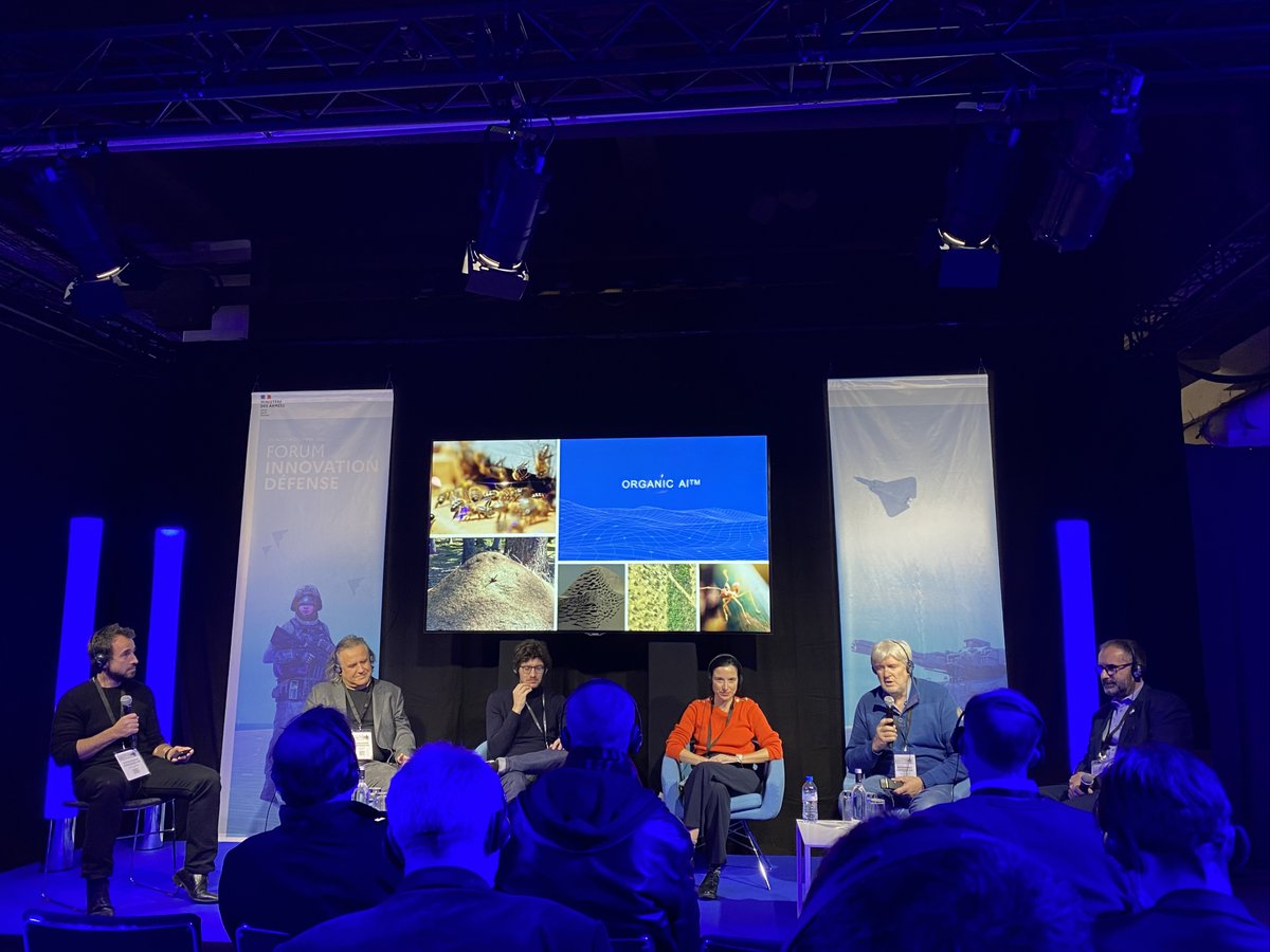 Live from #FID2021 by <a href="/Agence_ID/">Agence Innovation Défense</a> 🤖 <a href="/brunomaisonnier/">Bruno Maisonnier</a>, our CEO &amp; Founder, participates in the round table discussion today, together with @unbias_ia, <a href="/LightOnIO/">LightOn</a>, and @Preligens, talking about the new challenges of AI and especially presenting the organic AI.

#innovation #ai #IA