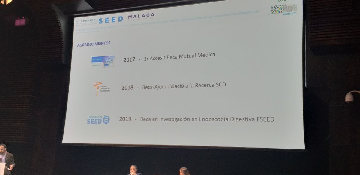 SEEDendoscopia's tweet photo. #SEED2021 Ansiedad y cancerofobia en pacientes con lesiones y tumores subepiteliales de pequeño tamaño: resultados basales estudio prospectivo quali-banding-tse. El Dr Francesc Bas (@fbascutrina) cuenta que la preocupación del paciente es moderada y aumenta por varios factores https://t.co/QfUJTpqRuj