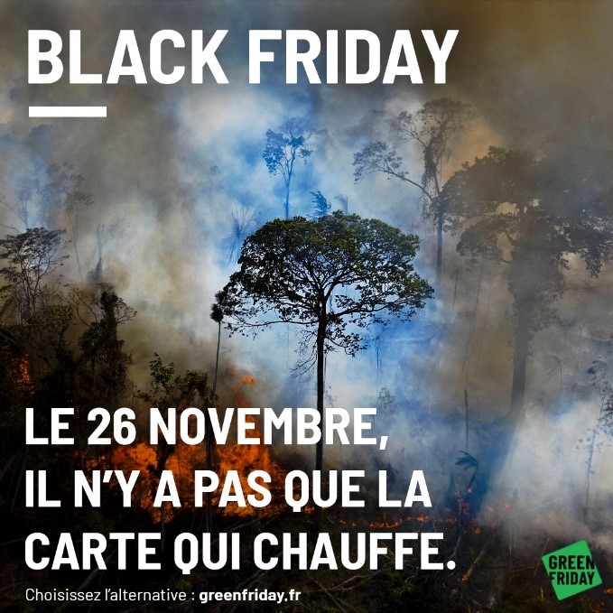 Face au #BlackFriday et à l’hyperconsommation qui en résulte, <a href="/Altermundi/">Altermundi</a> se mobilise pour <a href="/legreenfriday/">Le Green Friday</a> ! Altermundi reversera 10% de son chiffre d’affaires de la journée à l’association <a href="/HalteOP/">HOP - Halte à l'obsolescence programmée</a> ! 
Vos choix peuvent faire bouger les lignes : altermundi.com/fr