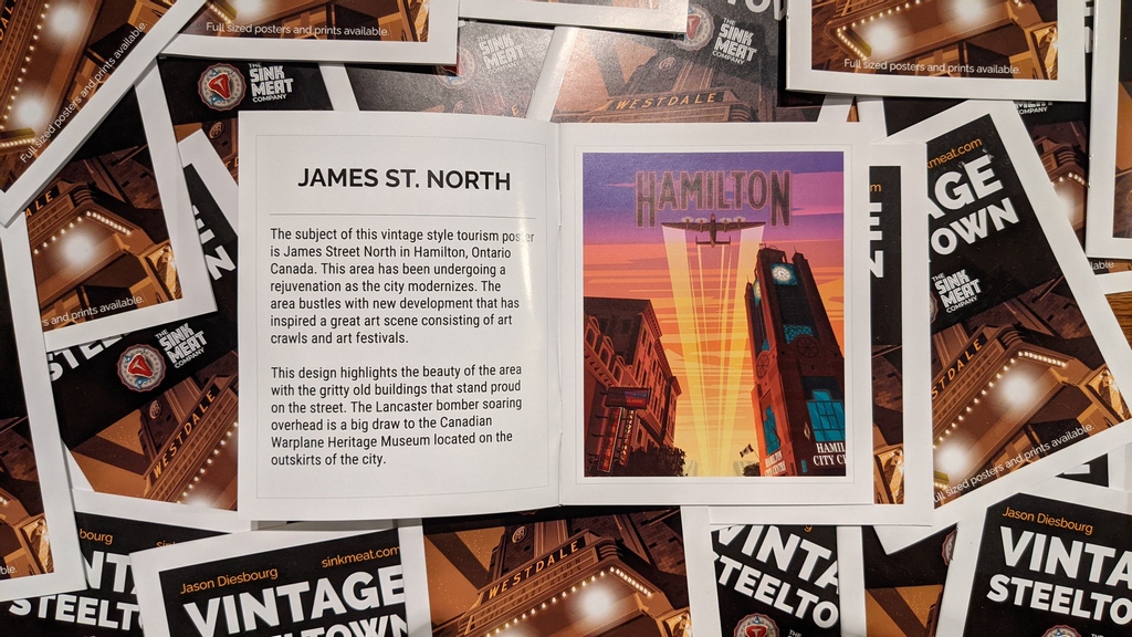 SinkMeat's tweet photo. Get a free Hamilton mini-book(16 pgs) with all your fav landmarks when you purchase any Art Print from my store! First 20 people! 
--
https://t.co/TBzlHCYP9E
#artwork #Canada #Ontario #vintageposter #illustration #toronto #BurlON #cityburlington #hamont #cityofhamilton⁠ https://t.co/hn1yLTKzvf