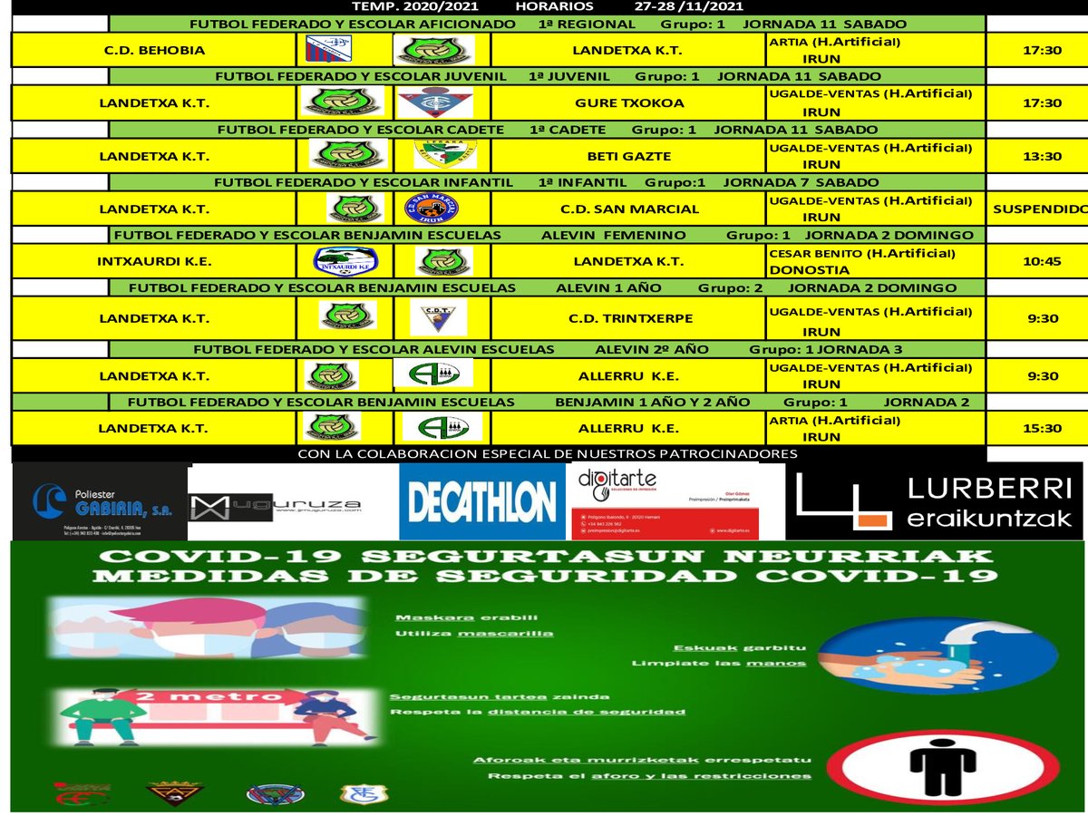 CARTELERA 
27-28/11/2021