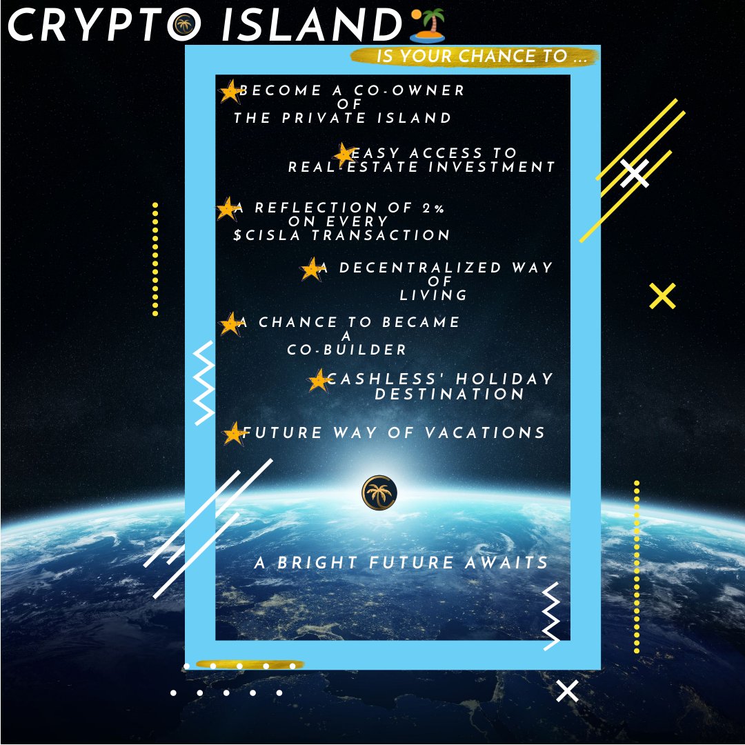 <a href="/WatcherGuru/">Watcher.Guru</a> #CryptoIsland 🏝is the new #BSC #GEM 😍💎🚀

#CISLA $CISLA #CislaArmy #Cisla100x @CryptoIslandInc <a href="/CislaArmy/">Cisla Army Official</a> #CryptoIslandGroup #cryptocurrency #Crypto #Binance  #cryptocurrencytop10 #cryptocurrencymemes #cryptocurrencyinvestment #cryptocurrencynewsofficial #cryptocurrencytrade