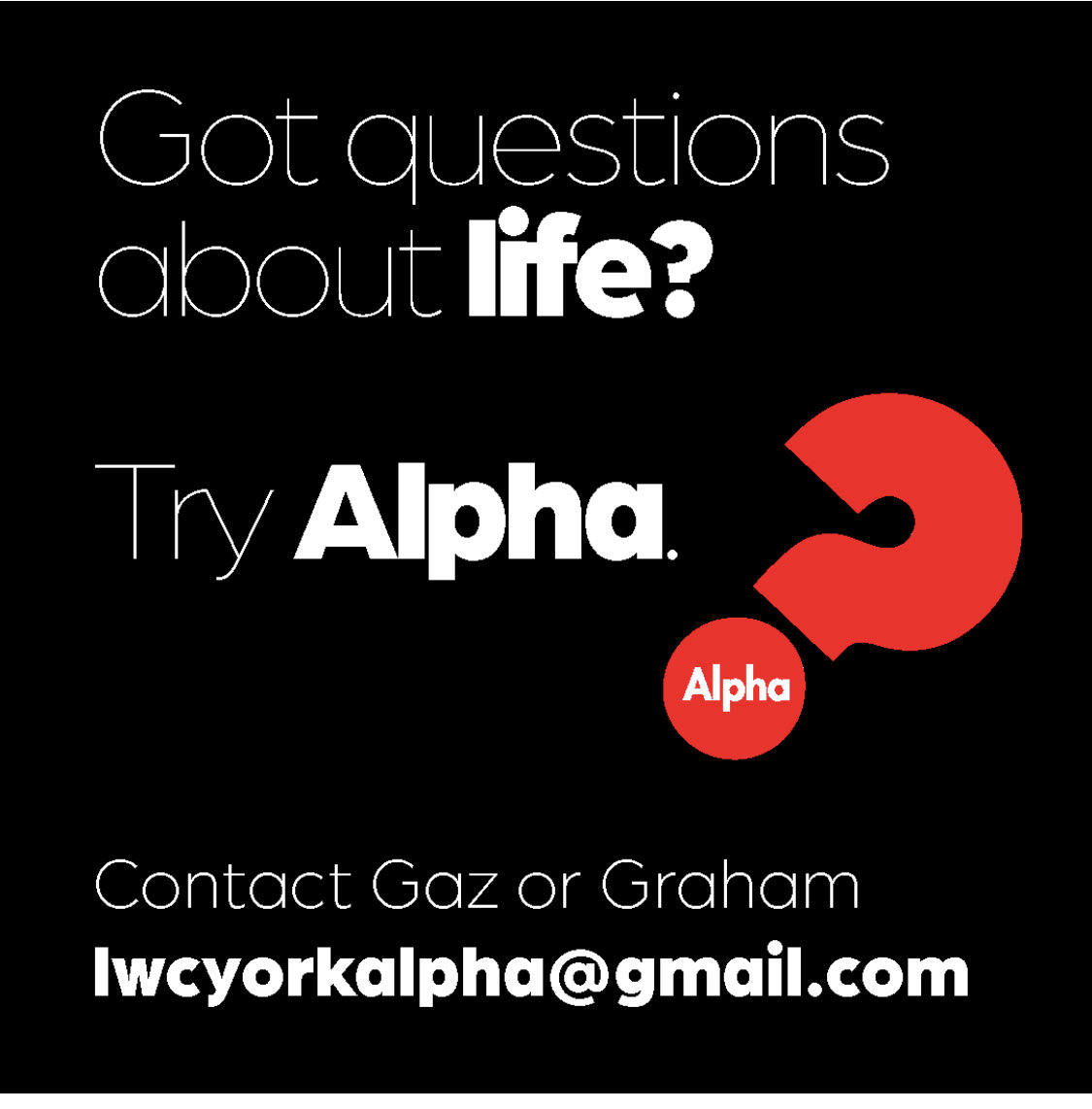 Livingwordyork's tweet photo. Is there more to life than this? Is this it for me? If you’ve been asking yourself questions like this then this course could be for you. Find out more about what Jesus, the bible and Christian faith has to say about these questions.  Contact us on the email below. https://t.co/Z2LHK6XlMX