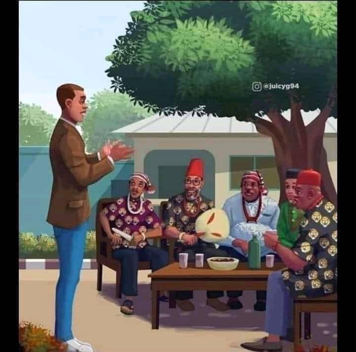 TheEmmalez's tweet image. Me explaining to umunna why I am not yet married by December.

#igboamaka