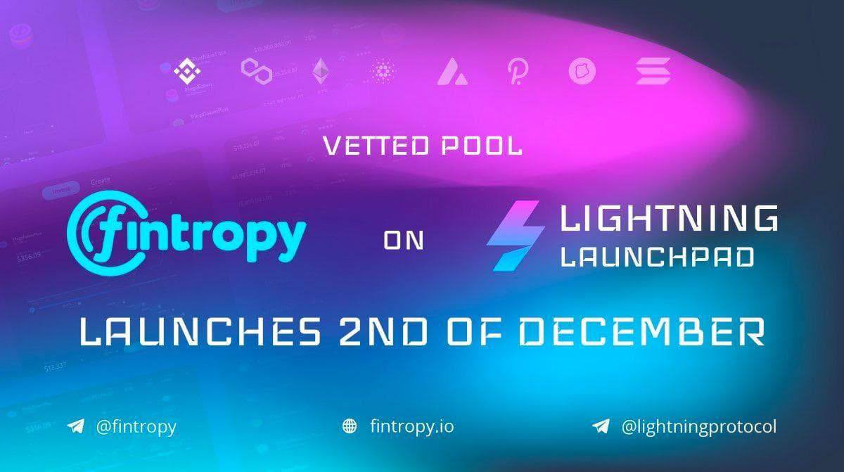 JefferyCrypt's tweet photo. @fintropy will conduct its IDO on @LightningDeFi on 2nd December.
#Fintropy is the Tokenized ETF Management Platform: experiment with aggregated assets to create a tokenized ETF, or invest in proven portfolio formulas.
Listing on Sushiswap is scheduled for December 3rd! https://t.co/faL83Mzm1g