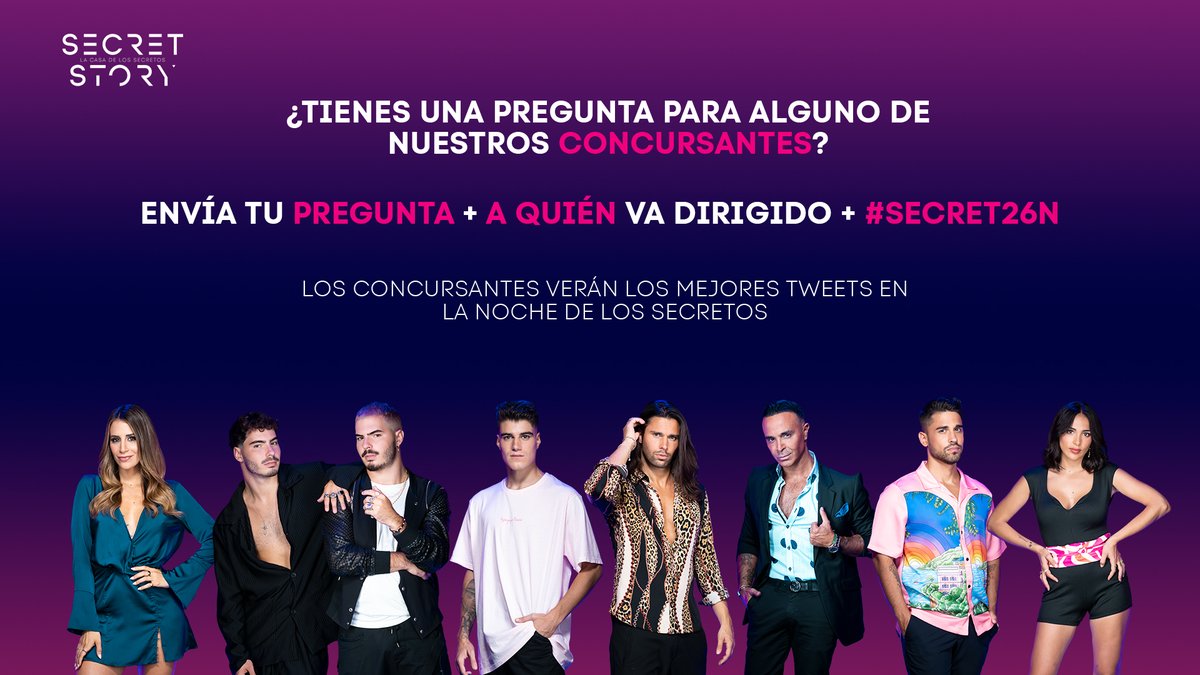 SecretStory_es's tweet photo. ¡Ha llegado el momento! Los tweets entran en la casa de nuevo 🙌 ¿Qué quieres preguntarle a nuestros concursantes? Los mejores tweets los verán ellos en La Noche de los Secretos 🥳 Preparados, listos... ¡Ya! #Secret26N https://t.co/zEPrDSzKcG