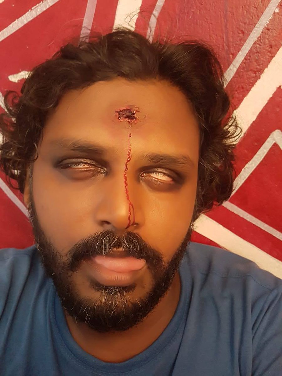 Bercyalex13's tweet photo. Gun shot wound makeup done by @Bercyalex13 https://t.co/8I3JqOnXyf