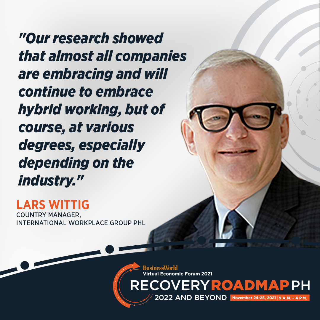 bworldph's tweet photo. ICYMI | Lars Wittig of International Workplace Group PHL joined the Breakout Session on "Upskilling the Workforce and The Hybrid Workplace."

#BWVEF2021 #RecoveryRoadmapPH https://t.co/UAVyaYLNHF