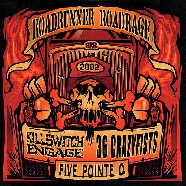 Roadrunner_UK's tweet photo. Do you remember the ‘Roadrunner Roadrage’ tours? 

19 years ago today Killswitch Engage, 36 Crazyfists &amp; Five Pointe O performed at London’s infamous Mean Fiddler venue as part of the UK’s inaugural Roadrunner Roadrage tour.

Let us know if you were there! 🤘🔥

#kse #36cf #metal https://t.co/0QXiI07oED